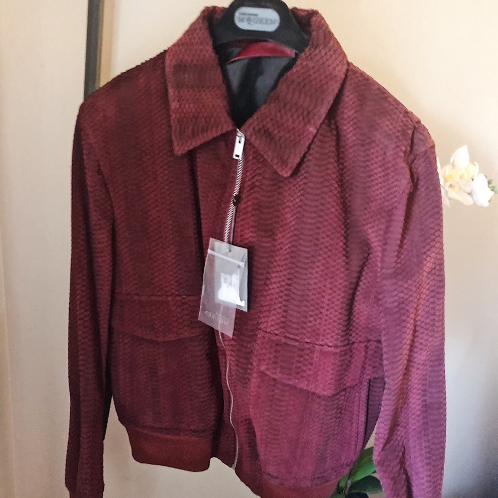 Alexander McQueen Python Bomber Jacket